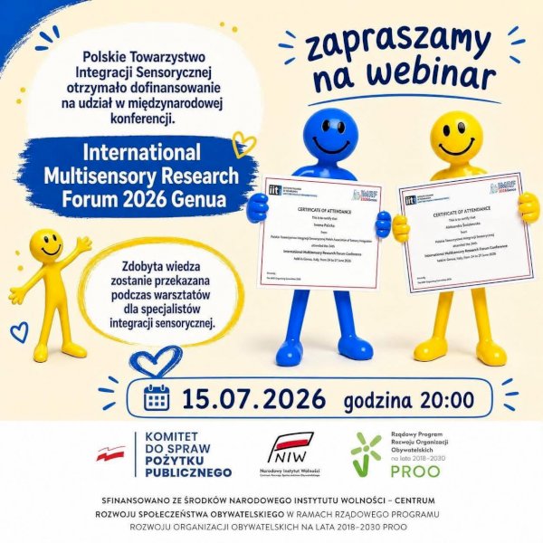 15.07.2026 o godz. 20.00 zapraszamy na webinar dla Członków PTIS. #1