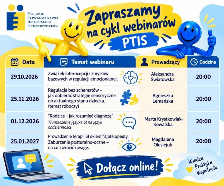 Terminy webinarów dla członków PTIS #1